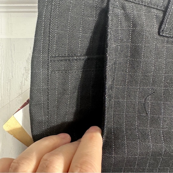 Indigo Plus men's windowpane ankle fit trousers, size 32, hipster, NWT - Picture 4 of 14